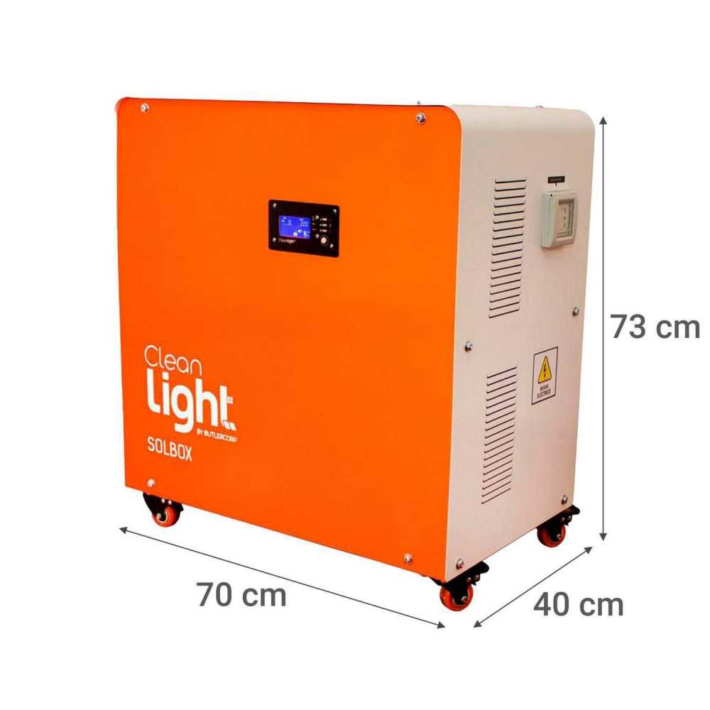 Generador Solar Solbox 3000 W Pro Móvil Cleanlight PTGE-0100