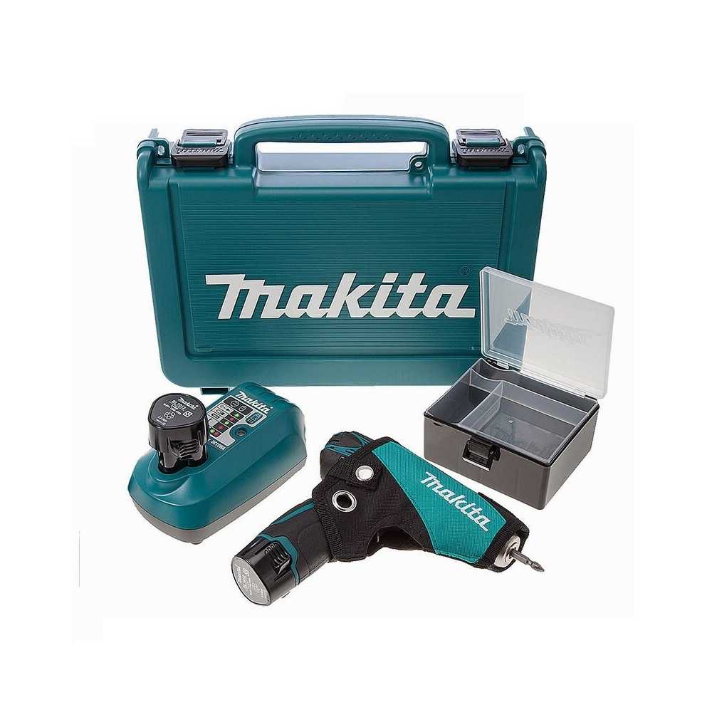 Taladro Atornillador Makita DF330DWE 10.8v Litio + Maletin con cargador y  Bateria