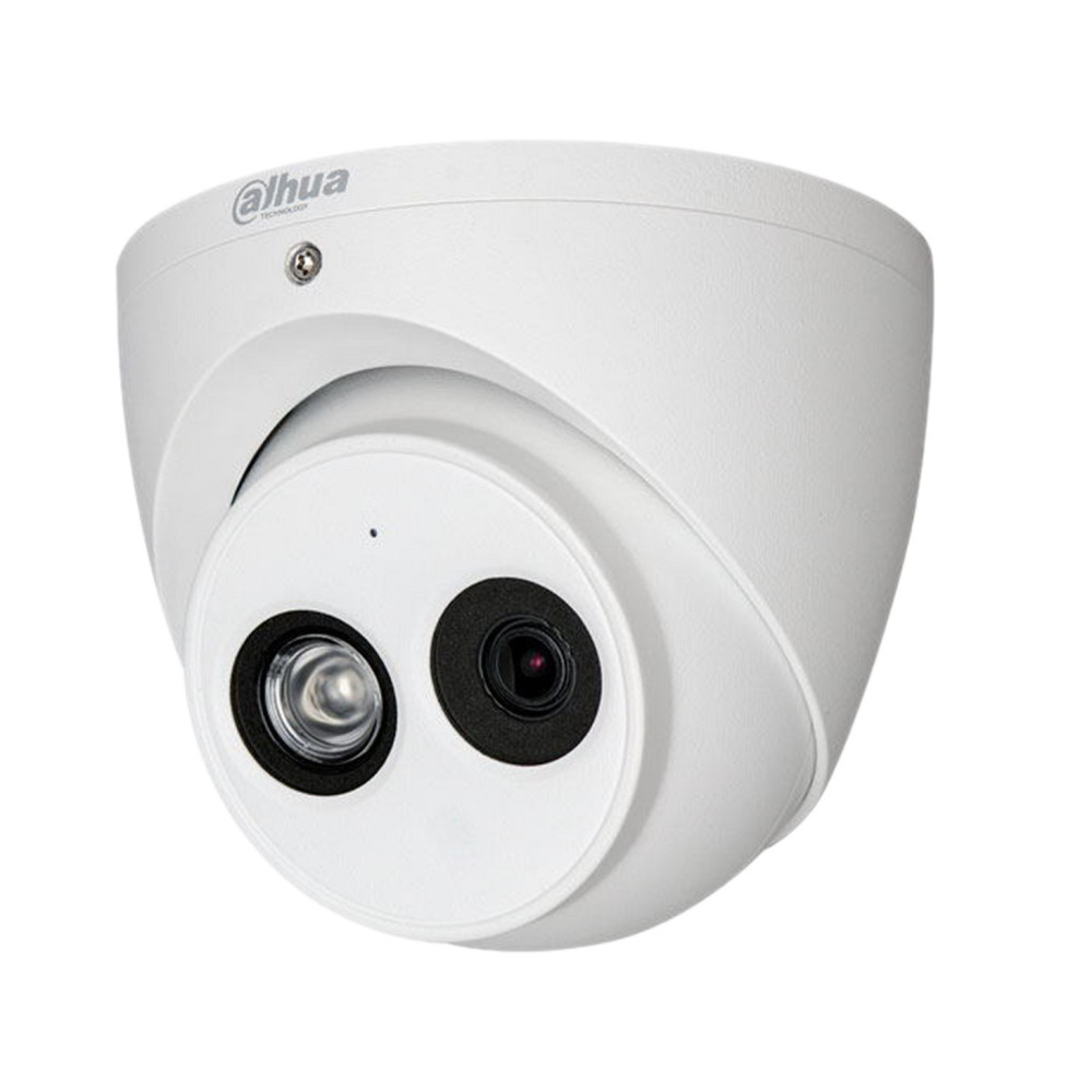 Cámara de Seguridad Mini Domo Eyeball HDCVI IR50 2MP 2.8mm Audio Dahua DH-HAC-HDW1200EMN-A-0280B-S5