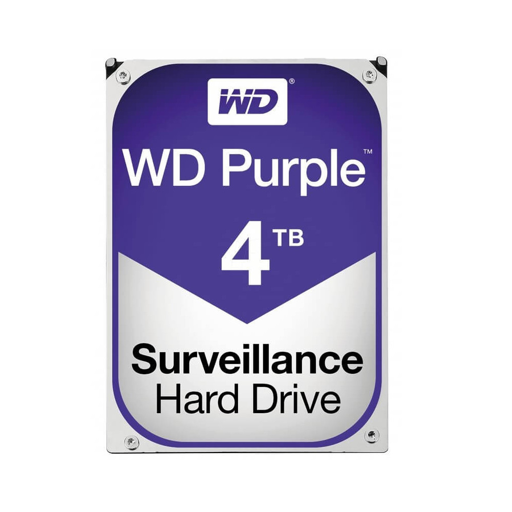 Disco Duro para video Vigilancia 4TB 3.5” WD Purple SATA 5400 RPM Western Digital WD40PURZ