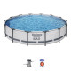 Piscina Steel Pro Max™ Gris 4.27MX84Cm Pool Set Bestway 56595