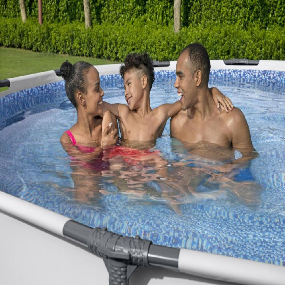 Piscina Steel Pro Max™ Gris 4.27MX84Cm Pool Set Bestway 56595