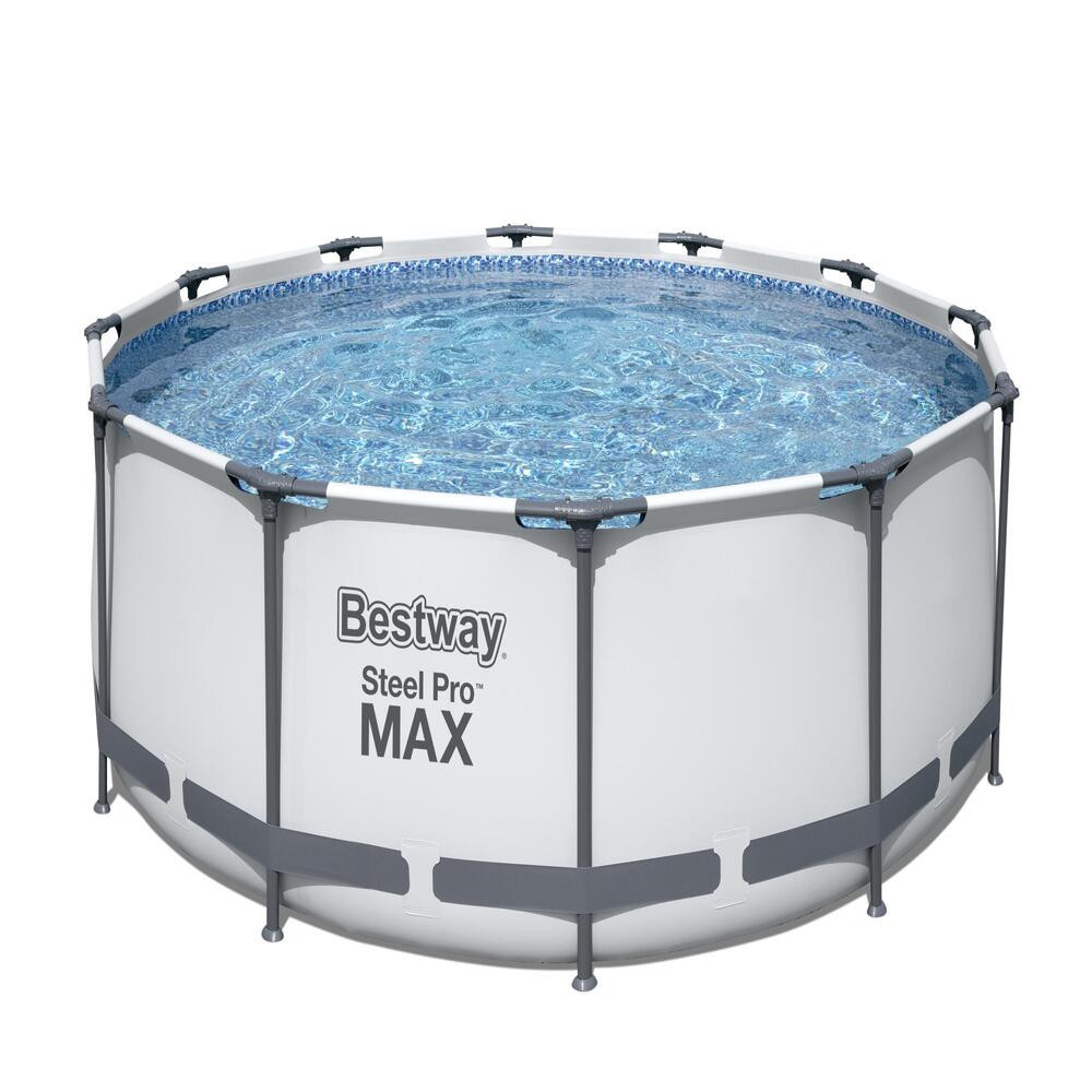 Piscina Steel Pro Max™ Gris 3.66MX1.00M Pool Set Bestway 56418