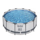 Piscina Steel Pro Max™ Gris 3.66MX76Cm Pool Set Bestway 56416
