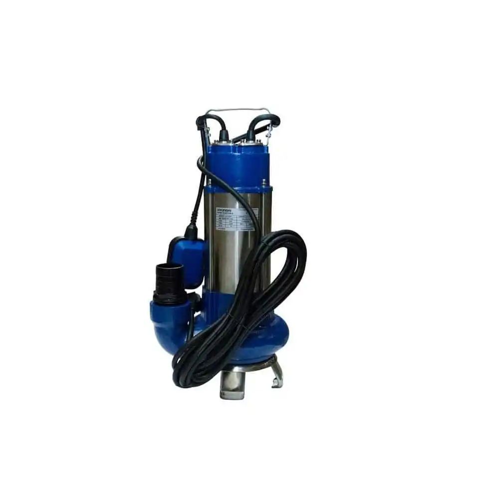 Bomba de Agua Sumergible De Acero Inox. 1.5 HP/1.1 Kw. 3" Para aguas limpias y sucias Hyundai 82HYV1100FM